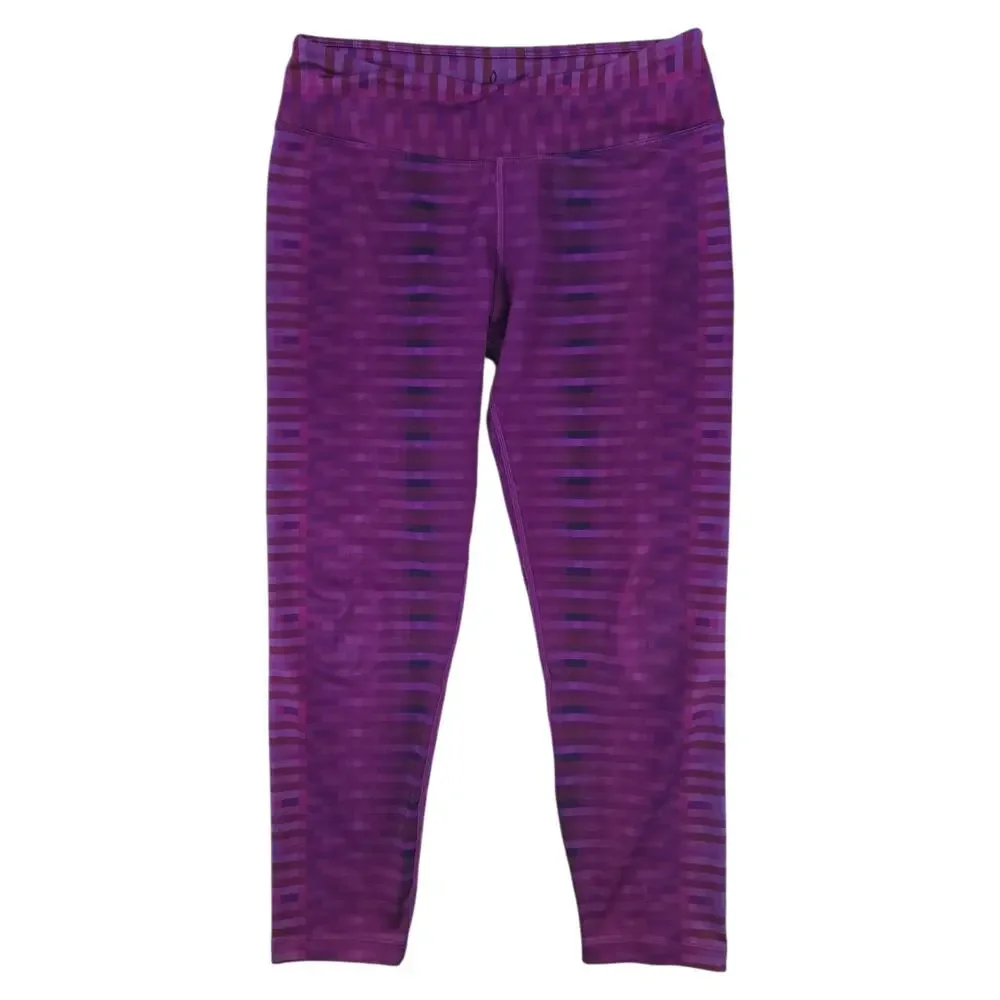 prAna | Purple Roxanne Capri Leggings | Size Medium - Picture 2 of 5